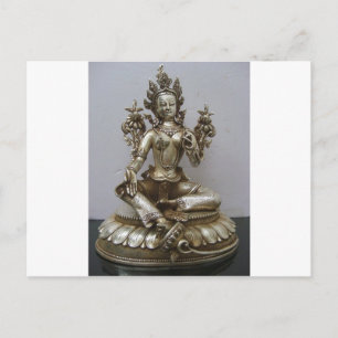CARTÃO POSTAL SILVER TARA BUDDHIST GODDESS
