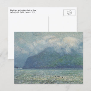 Cartão Postal Silver Veil e Porta Ouro de Childe Hassam