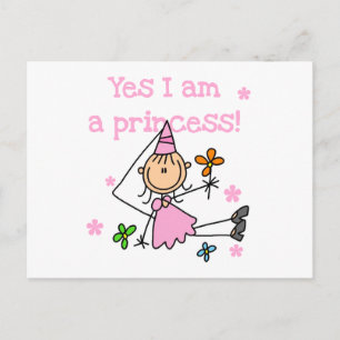 Cartão Postal Sim, eu sou uma Princesa