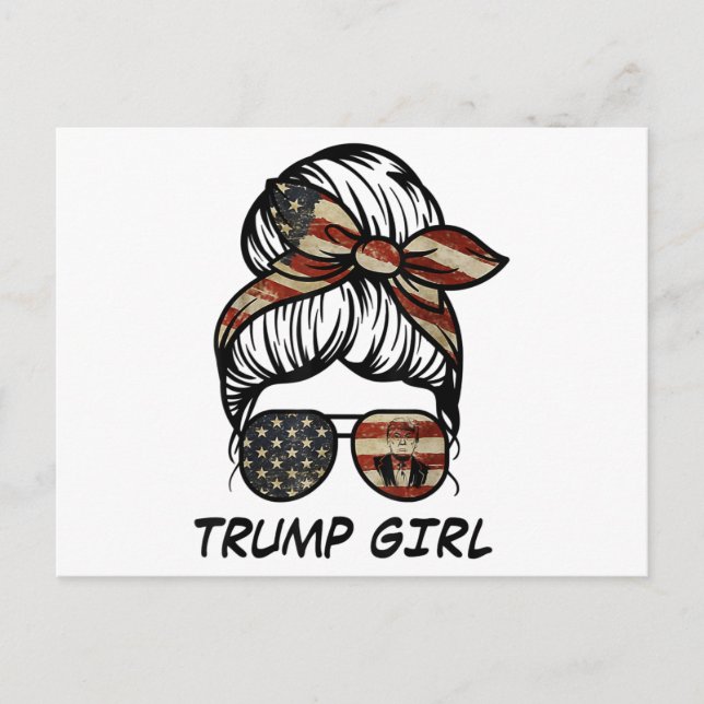 Cartão Postal Sim, eu sou uma Trump Girl superando-o - Trump 202 (Frente)