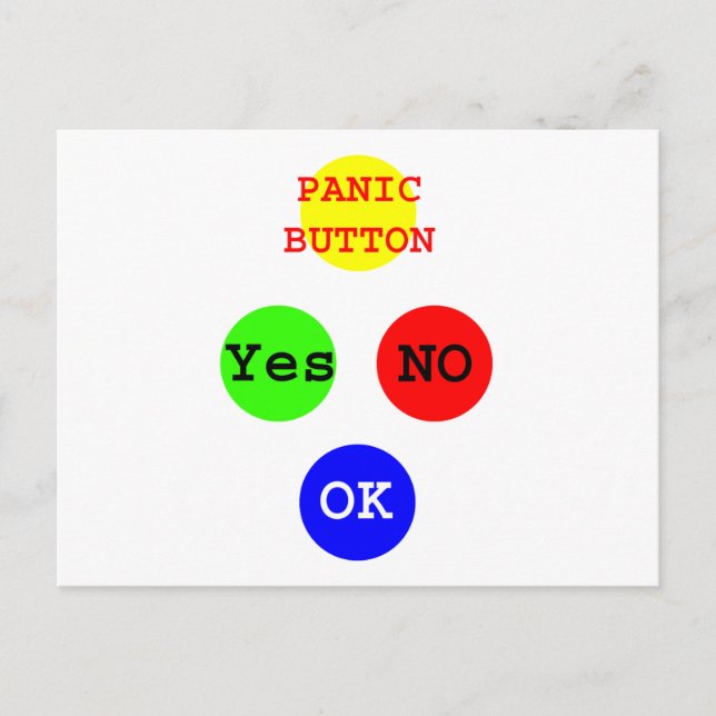 Cartão Postal Sim nenhuns botões os presentes de Zazzle do MUSEU (Frente)