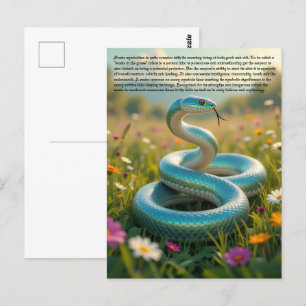 Cartão Postal Simbolismo cobra