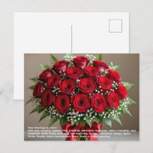 Cartão Postal Simbolismo da Rosa