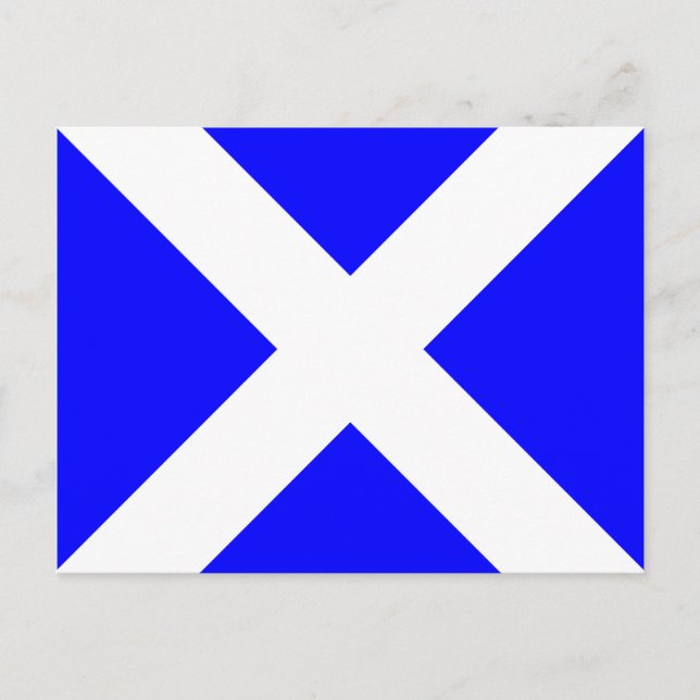 Cartão Postal Símbolo alfabético náutico - Letra M (Frente)