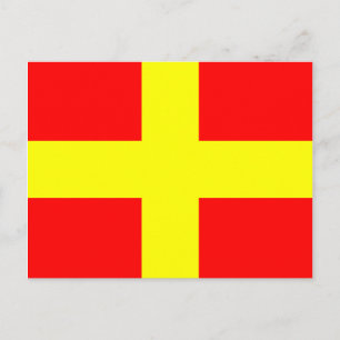 Cartão Postal Símbolo alfabético náutico - Letra R