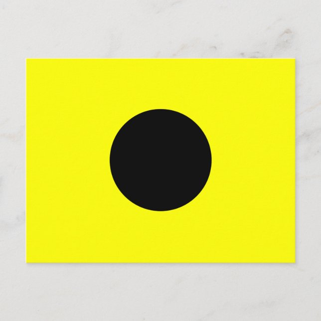 Cartão Postal Símbolo alfabético náutico - Sinal I (Frente)