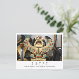 Cartão Postal Símbolo antigo egípcio do Cartão-Postal Scarab