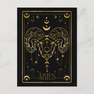 Cartão Postal Símbolo Aries zodiac