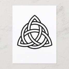 Cartão Postal Símbolo Celtic Trinity Knot Triquetra Wicca