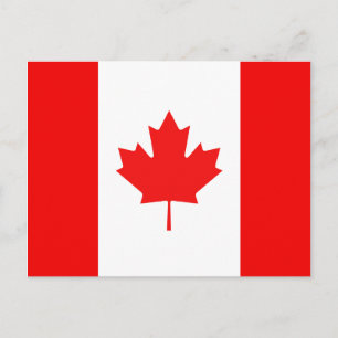 Cartão Postal Símbolo da Folha de Bordo Bandeira Canadense