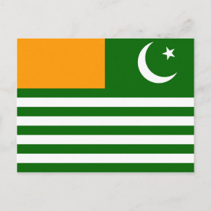 Cartão Postal símbolo da região da província da bandeira do país