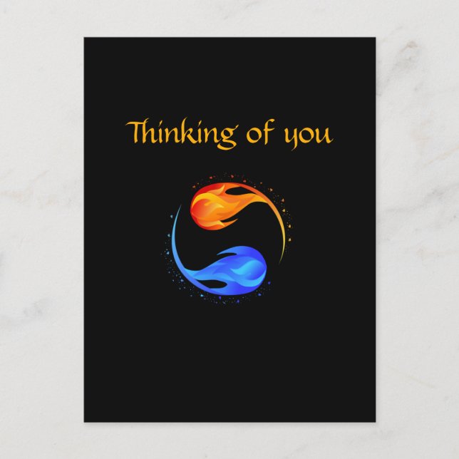 Cartão Postal Símbolo de amor- (Frente)