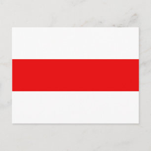 Cartão Postal Símbolo de bandeira do protesto bielorrusso revol