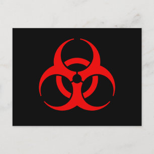 Cartão Postal Símbolo de Biohazard