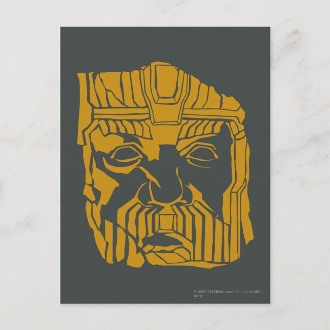 Cartão Postal Símbolo de Estátua Erebor (Frente)