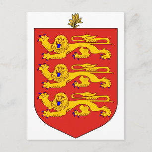 Cartão Postal Símbolo de Heráldica do Casaco Oficial de Guerns