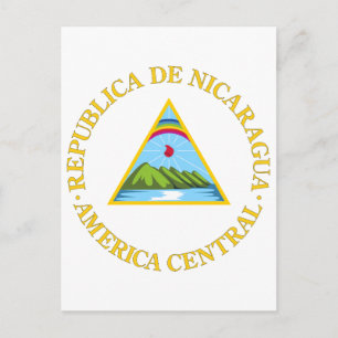 Cartão Postal Símbolo de Herálseca do Casaco Oficial da Nicar
