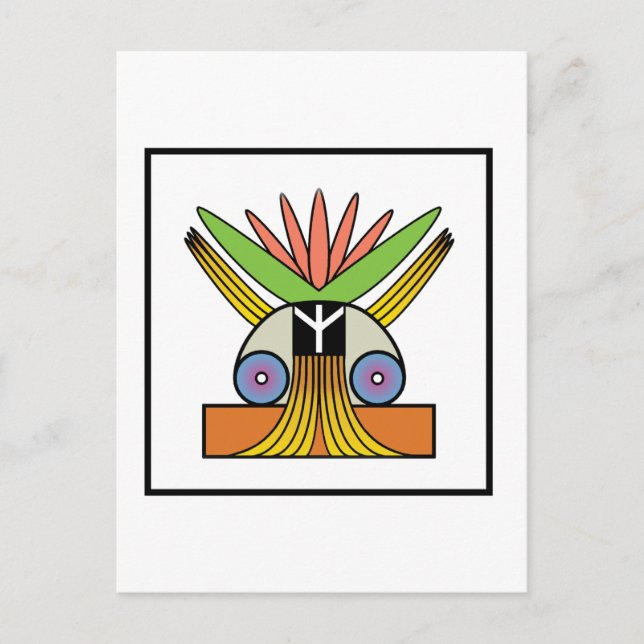 Cartão Postal Símbolo de Paz de Salomé (Frente)