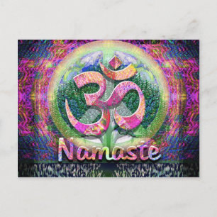 Cartão Postal Símbolo de Paz Namaste