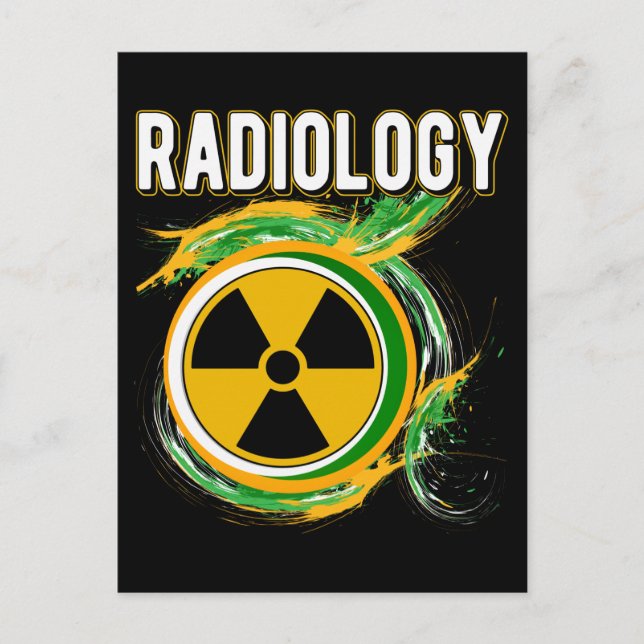 Cartão Postal Símbolo de Radiologia Raio X Radiologista (Frente)
