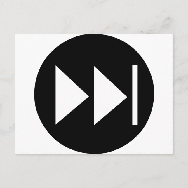 Cartão Postal Símbolo do botão Avançar (Frente)