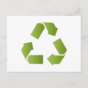 Cartão Postal SÍMBOLO DO reciclar