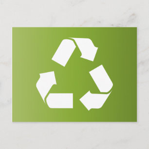 Cartão Postal SÍMBOLO DO reciclar