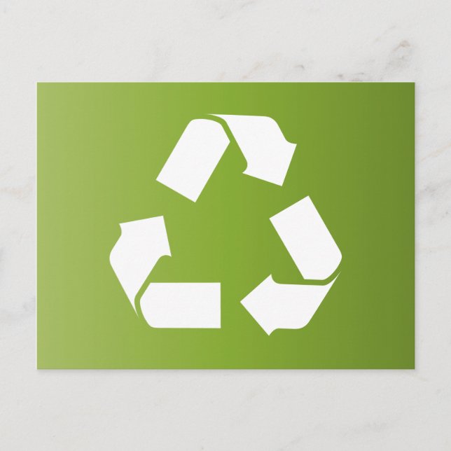 Cartão Postal SÍMBOLO DO reciclar (Frente)