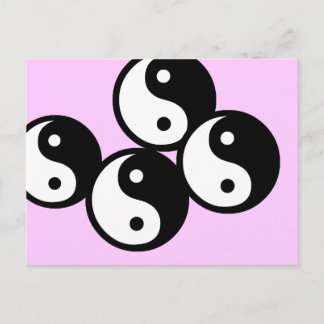 Cartão Postal Símbolo do Ying yang