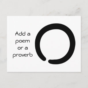 Cartão Postal Símbolo Enso do Infinity