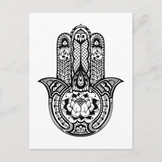 Cartão Postal Símbolo Hamsa inspirado