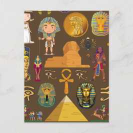 Cartão Postal Símbolo Hieroglífico Antiguo Egípcio - Padrão