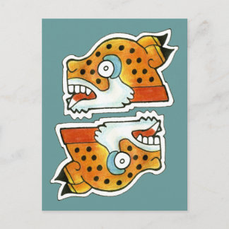 Cartão Postal Símbolo Mayan Jaguar