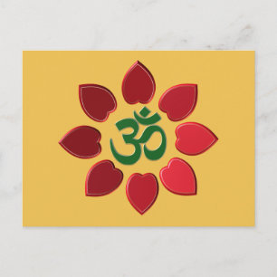 Cartão Postal Símbolo Om