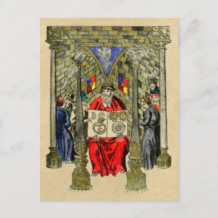 Cartão Postal Símbolo Ouroboros no Livro da Alquimia