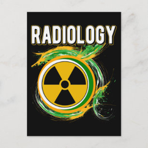 Cartão Postal Símbolo radiológico Xray Radiologista