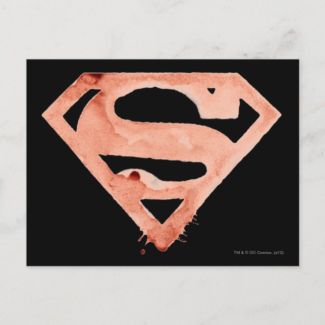 Cartão Postal Símbolo S de Café - Vermelho (Frente)