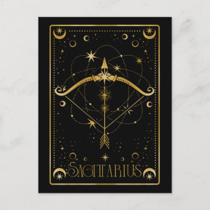 Cartão Postal Símbolo Sagittarius zodiac
