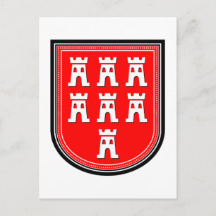 Cartão Postal Símbolo saxônico