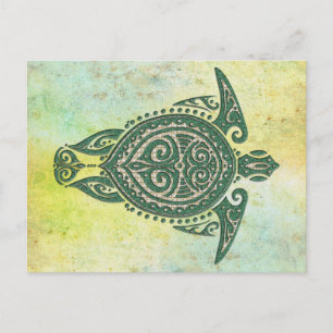 Cartão Postal Símbolo Shamani Sea Turtle + suas ideias