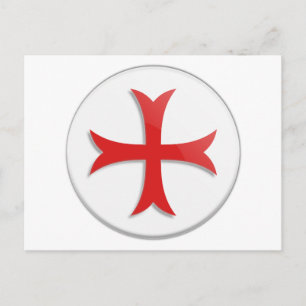 Cartão Postal Símbolo Templário de Knight