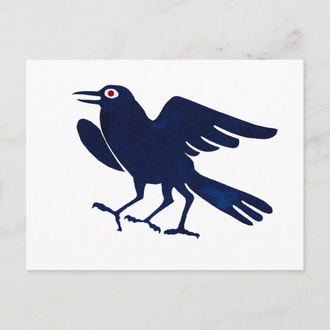 Cartão Postal Símbolo Yatagarasu do Japão (Frente)