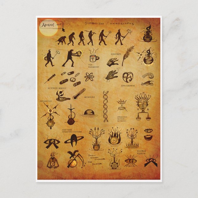 Cartão postal Símbolos2 (Frente)