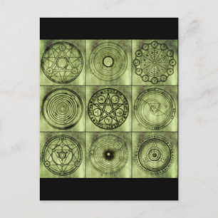 Cartão Postal símbolos alquimicos postais