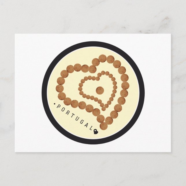 Cartão Postal Símbolos de Portugal - Cork (Frente)