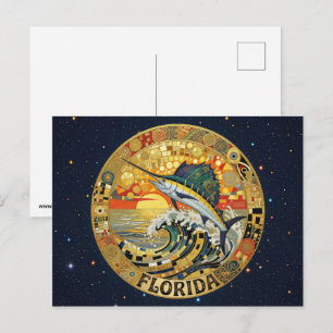 Cartão Postal Símbolos do estado da Flórida nos EUA