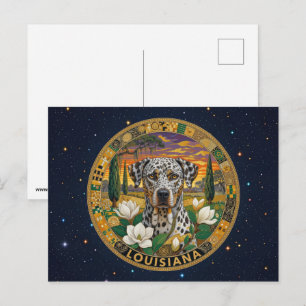 Cartão Postal Símbolos do estado da Louisiana nos EUA