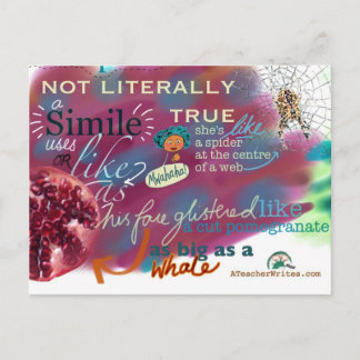 Cartão Postal Similes para KS2 e KS3: Literatura inglesa