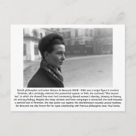Cartão Postal Simone de Beauvoir - Feminista