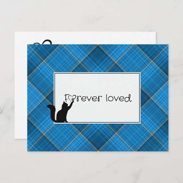 Cartão Postal Simpatia por perda de gatinho de Pet do Vet (Frente/Verso)